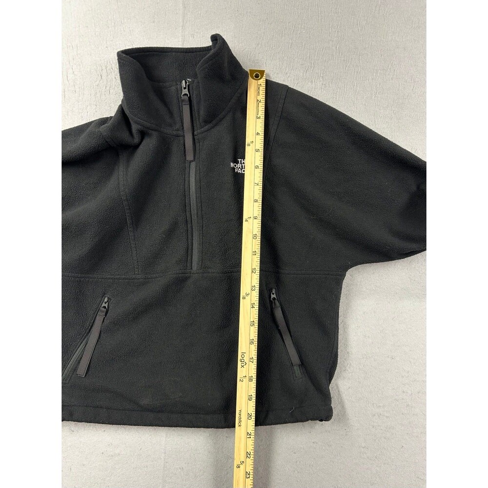 The North Face Black Fleece 1/4 Zip Pullover Jacket Women's - Picture 8 of 9